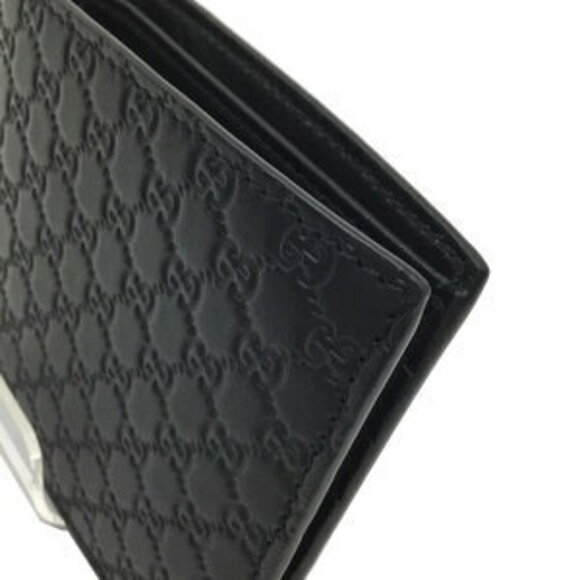 Gucci Bi fold Wallet Guccissima GG Leather Black - Picture 7 of 9